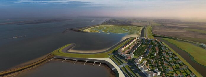 afgraven vervuilde dijk