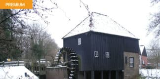 Watermolen Den Haller in Diepenheim, Overijssel. Molenrecht