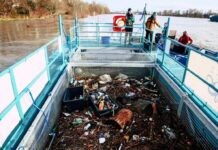 Dagelijks 53.000 stukken afval: Rijn blijkt veel grotere vervuiler dan gedacht De afvaloogst in de RheinKrake na twee weken (foto: Simon Taal).