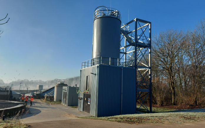 De PACAS-installatie op rwzi Oijen van Aa en Maas is een voorbeeld van een vierde zuiveringstrap (foto: Aa en Maas).