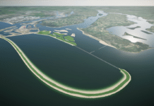 Delta21 is het ontwerp voor een natuurinclusief systeem in de Zuidwestelijke Delta waarin energieopslag, hoogwaterbescherming en natuurontwikkeling elkaar versterken. Het innovatieve valmeer fungeert als natuurlijke waterkrachtbatterij en tegelijk als waterkering en gemaal voor waterveiligheid (bron: Delta21).