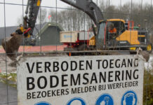 Bij saneringen van met PFAS vervuilde bodems, zoals hier bij de vliegbasis Leeuwarden, wordt het grondwater gereinigd. Een onderzoek door IenW moet duidelijk maken of voor zo’n activiteit een lozingsverbod voor PFAS kan gelden (foto: Vliegbasis Leeuwarden).